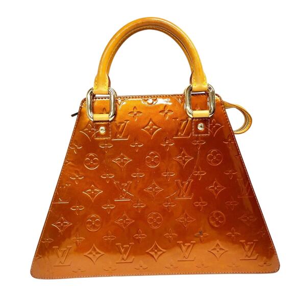 Louis Vuitton Bronze Monogram Vernis Forsyth GM Bag - Picture 1 of 9